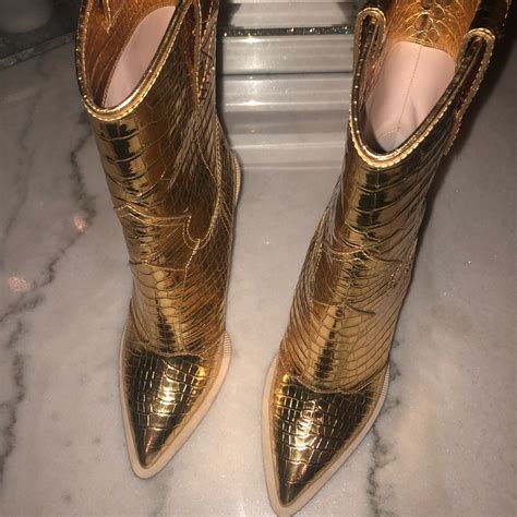 gold fendi cowboy boots|Fendi boots for women.